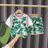 Boys summer short sleeve suit two-piece set